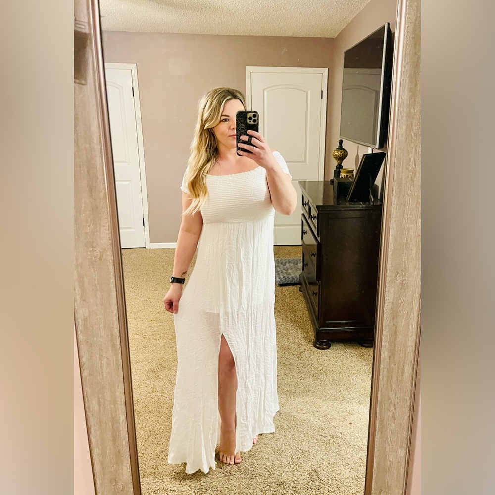 White summer dress